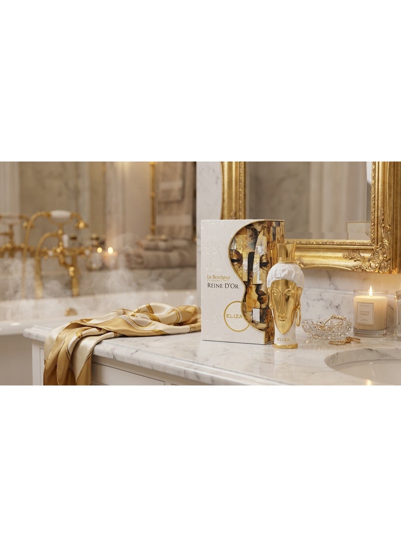Le Bonheur Perfumes REINE D'OR ELIZA Eau De Parfum 100ml Unisex Luxury Intense Woody Spicy Long Lasting Perfume Spray with Rum, Patchouli, Ambroxan, Pink Pepper, Sweet Pear for Men Women - Image 3