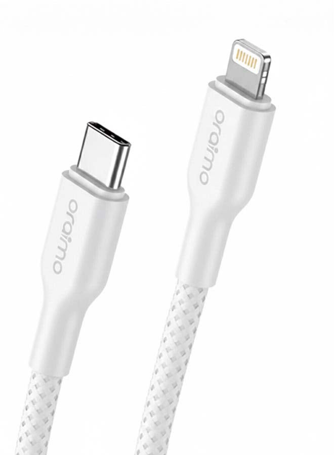 أورايمو كابل شحن فائق المتانة مضفر USB-C إلى Lightning 1م 45W - Image 2