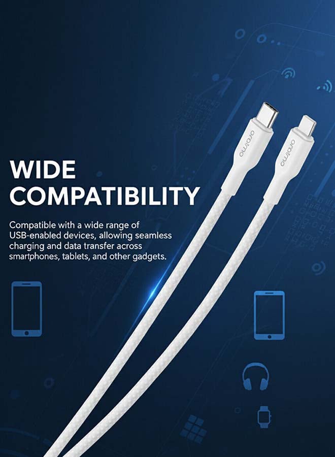 أورايمو كابل شحن فائق المتانة مضفر USB-C إلى Lightning 1م 45W - Image 4