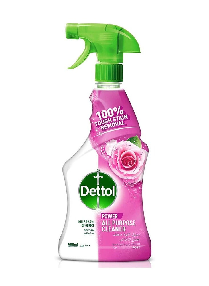 Dettol All Purpose Cleaner, 100% Tough Stain Removal, Rose Scent, 500ml - Image 1