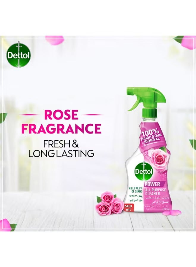 Dettol All Purpose Cleaner, 100% Tough Stain Removal, Rose Scent, 500ml - Image 3
