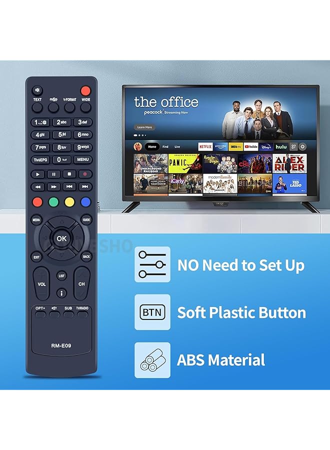 إيروريكس جهاز تحكم عن بعد بديل Rm E09 مناسب لجهاز التحكم عن بعد Humax Rm E09 Rme09 Hd 5400S Hd 5600S - Image 5