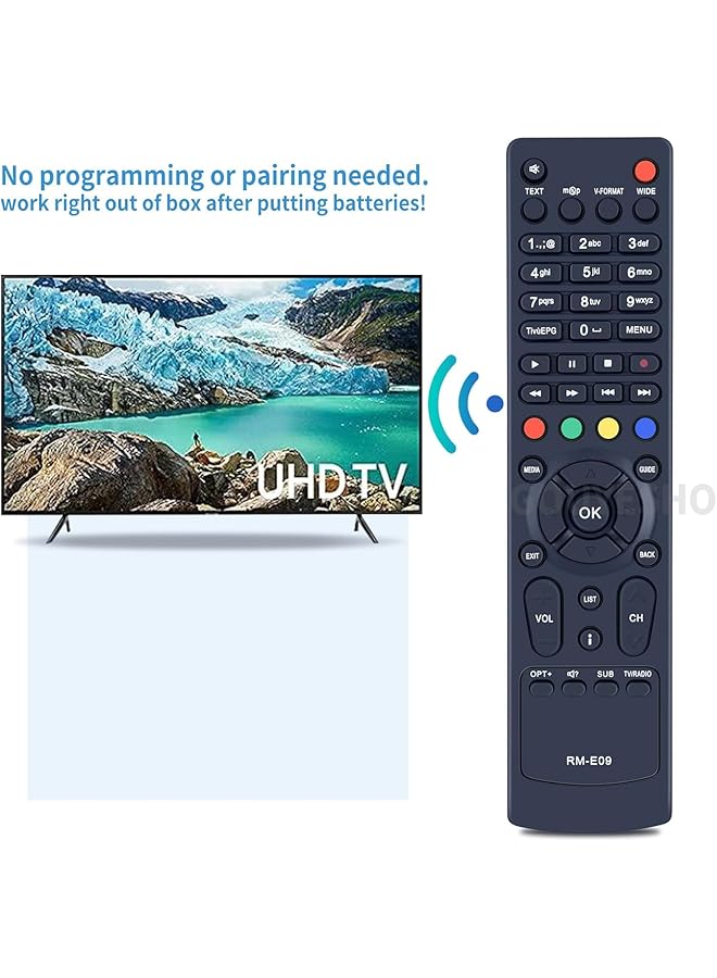 إيروريكس جهاز تحكم عن بعد بديل Rm E09 مناسب لجهاز التحكم عن بعد Humax Rm E09 Rme09 Hd 5400S Hd 5600S - Image 3