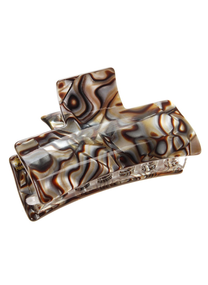 France Luxe France Luxe Large Solid Rectangle Jaw - Onyx 