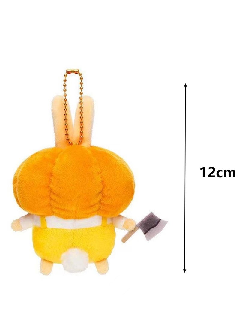 12cm Cute Pumpkin Machete Plush Toy Cute Gift Bag Ornament  - Image 2