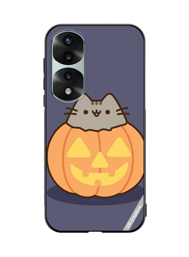 VR CREATIVE Protective Case Cover For Honor 70 Pro Halloween Pumpkin Design Multicolour - Image 1