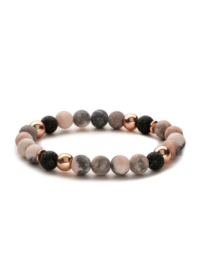 Explosions Natural Stone Bracelet Essential Oil Aromatherapy Bracelet Hot Powder Zebra Bracelet Bracelet Manufacturers 