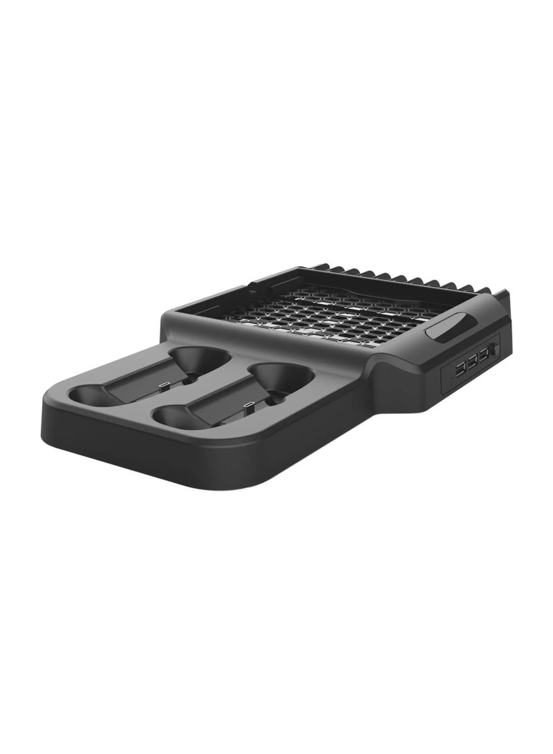 KJH-XSX-009 Vertical Stand For Xboxes Series S X Cooling Fan Charging Dock Disk Rack 3 In 1 Cooer Charger Base