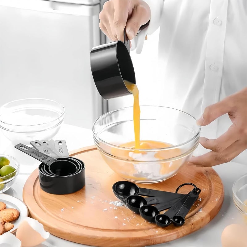 ToolHouse 10 Piece Measuring Cups Set, Stackable and Nesting Measuring Cups, Easy-to-Read Measurement Markings, for Dry and Liquid Ingredients for Kitchen - Image 2