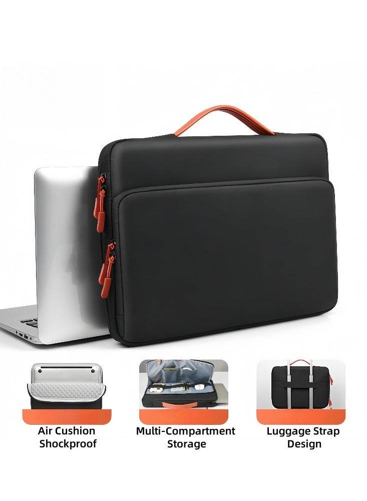 Hiras Laptop Sleeve Bag 14/15.4 inch for Laptop/Notebook/Tablet, Large Capacity Storage, Drop proof And Waterproof Simple Business Computer Bag for Men & Women-Black  - Image 1