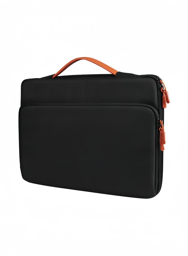 Hiras Laptop Sleeve Bag 14/15.4 inch for Laptop/Notebook/Tablet, Large Capacity Storage, Drop proof And Waterproof Simple Business Computer Bag for Men & Women-Black  - Image 2