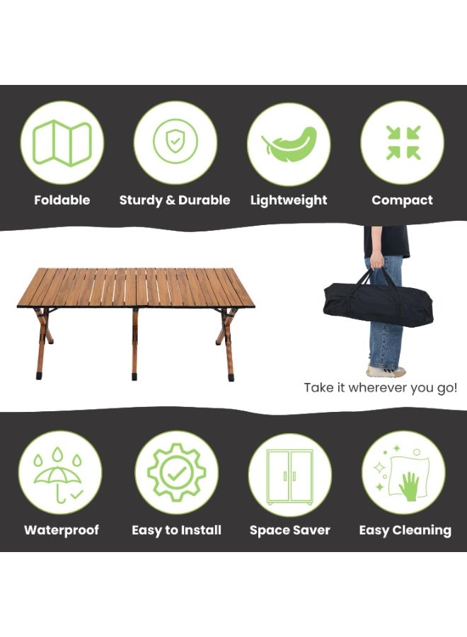 Manful Lightweight Portable Folding Camping Table - Image 4