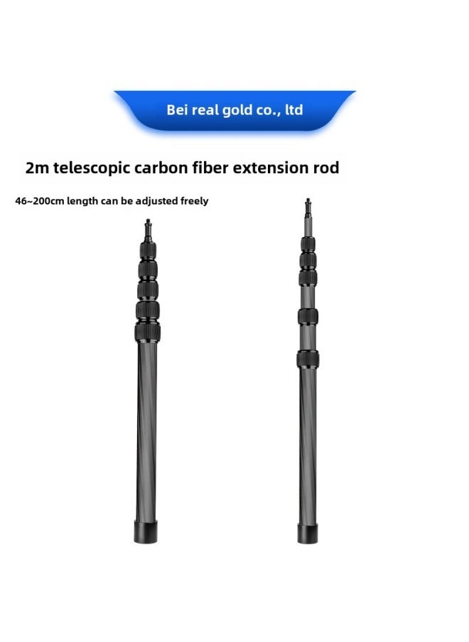 Generic - SLR Camera Center Axis Extension Rod Handheld Mobile Phone Live Selfie Stick Dajiang Zhiyun Feiyu Stabilizer Extension Rod-Color:Black - Image 1