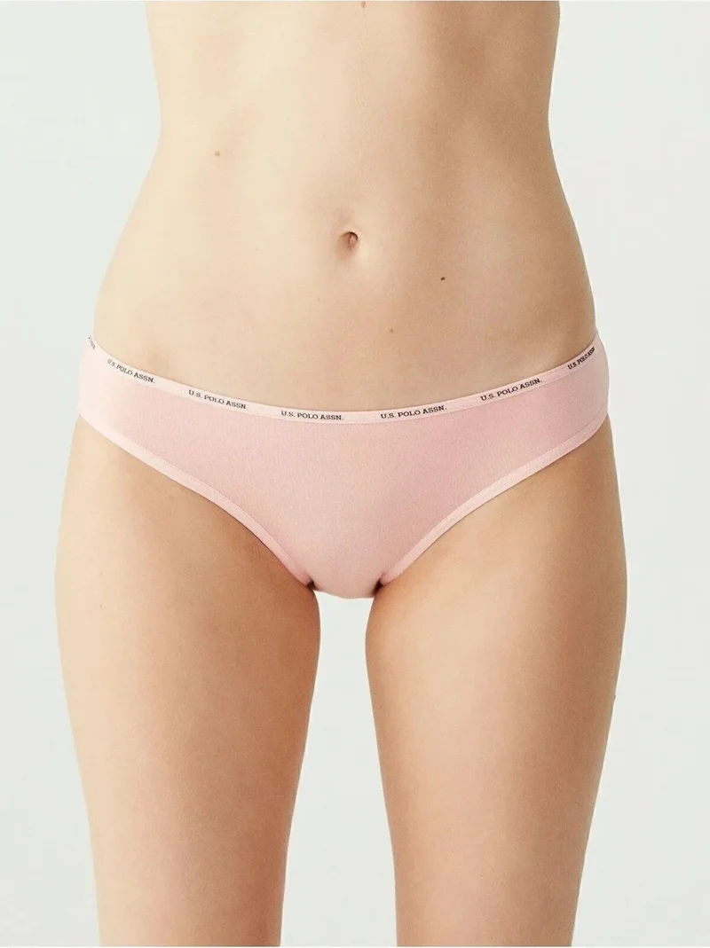 يو اس بولو اسن Women's 5-Pack Briefs (Red-Salmon-Nude-White-Black)