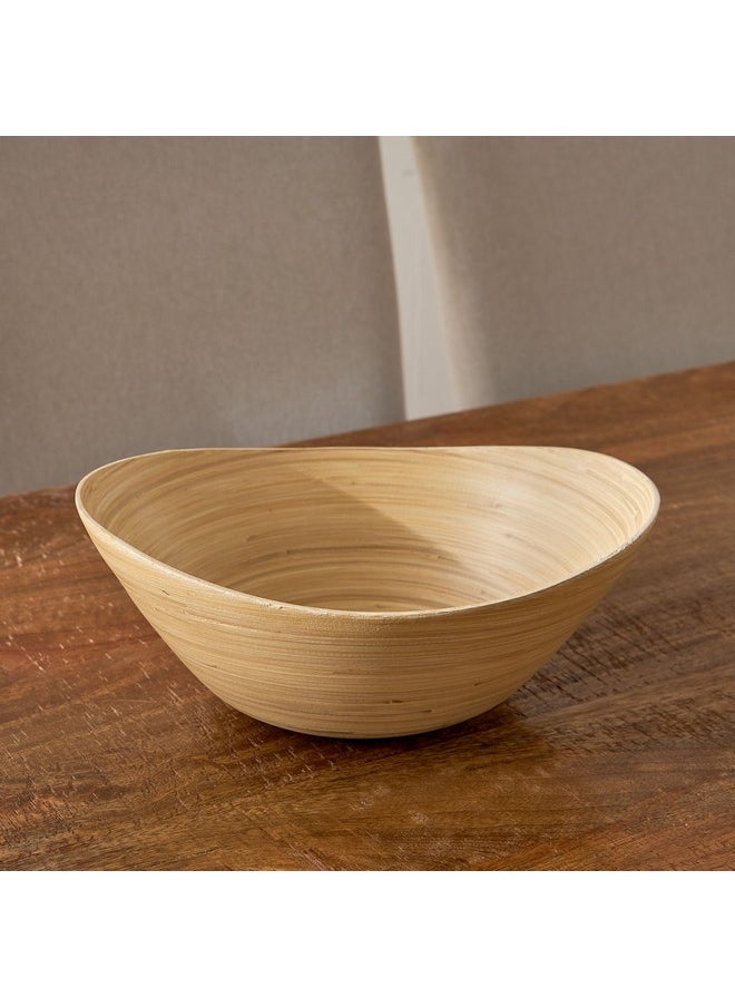 Home Box Belmonte Natural Spun Bamboo Tray 30 x 24 x 10 cm  - Image 1
