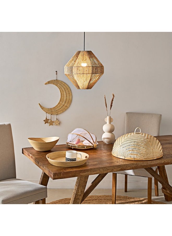 Home Box Belmonte Natural Spun Bamboo Tray 30 x 24 x 10 cm  - Image 4