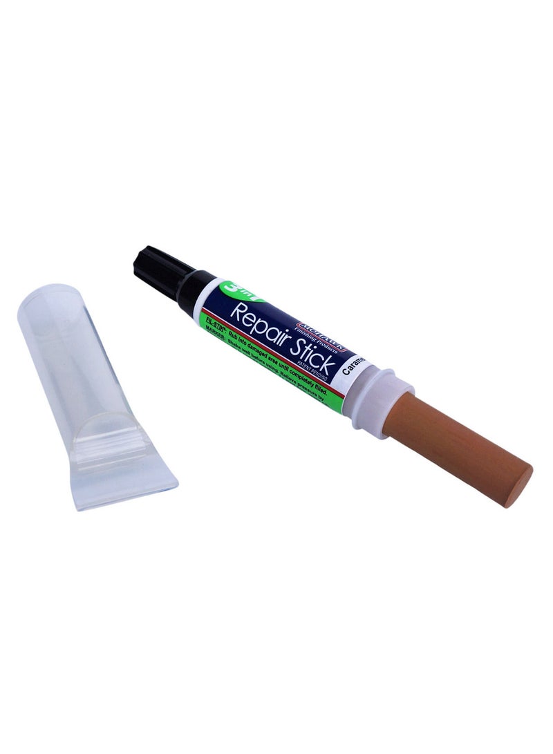 Mohawk Finishing Products Mohawk 3 in 1 Repair Stik Caramel M319 3010B, All in One Solution for Wood and Furniture Scratches, Touch Up Marker Pen, Wood Filler Putty, Levelling Cap - Image 2