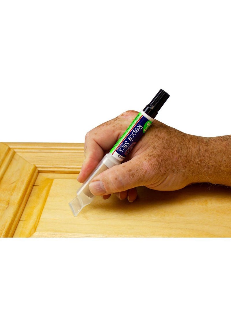 Mohawk Finishing Products Mohawk 3 in 1 Repair Stik Caramel M319 3010B, All in One Solution for Wood and Furniture Scratches, Touch Up Marker Pen, Wood Filler Putty, Levelling Cap - Image 3