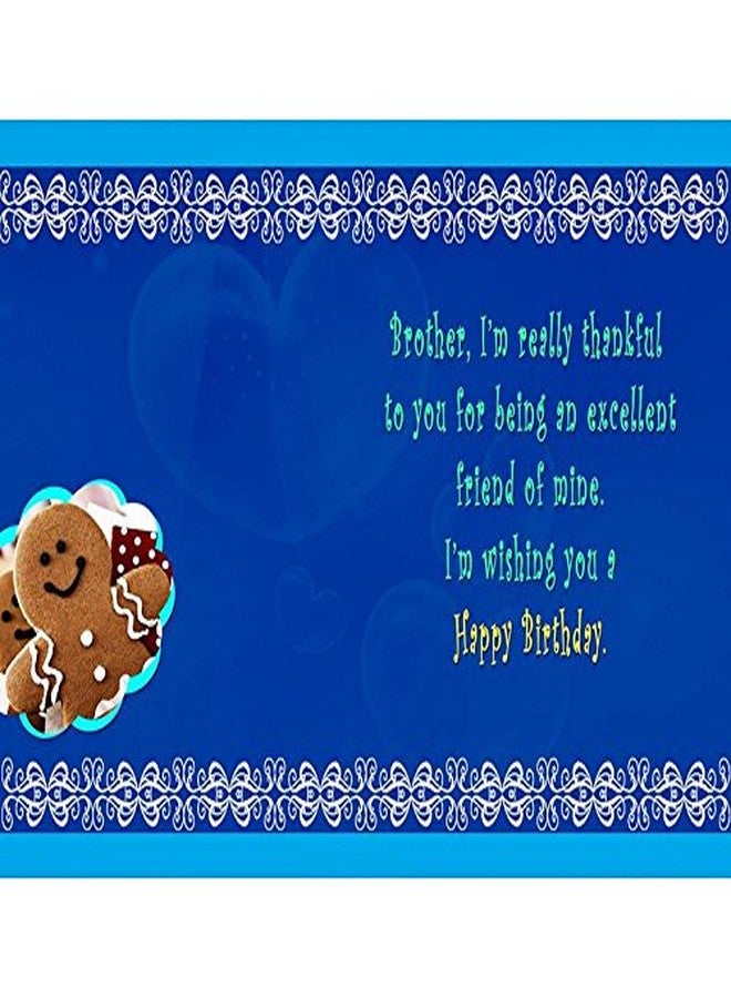 Alwaysgift Happy Birthday Greatest Brother Greeting Card (Design-7) - Image 3