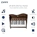 ZIPPY Kids Piano Keyboard 25 Keys Digital Piano for Kids Touch Sensitive Control Panel Volume Adjustable Mini Music Educational Instrument Toy Wood Piano for Toddlers Girls Boys Walnut - Image 4