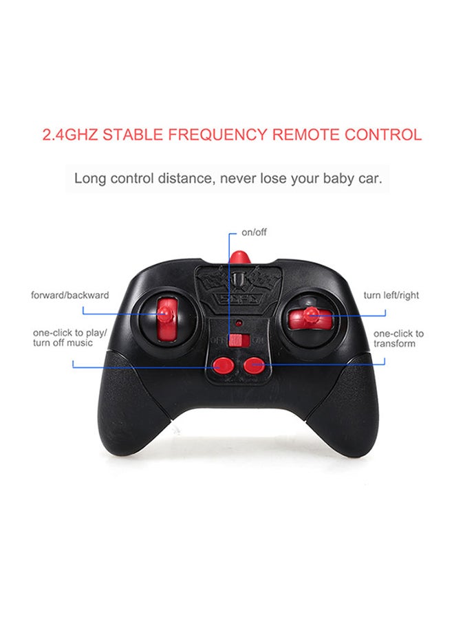 إسكدنيا سيارة ستانت متعددة التضاريس على الوجهين بعجلات بلاستيكية متينة تدور 360 درجة وموسيقى مبهجة 38x29x15.5سم - Image 5