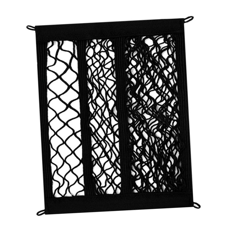 Black Elastic Cargo Net for Electric Bikes Outdoor Weather Resistant Storage Mesh Organizer - Image 2