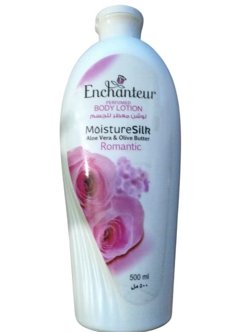 انشانتر لوشن معطر للجسم رومانتك بخلاصة الألوفيرا وزبدة الزيتون 500ملليلتر