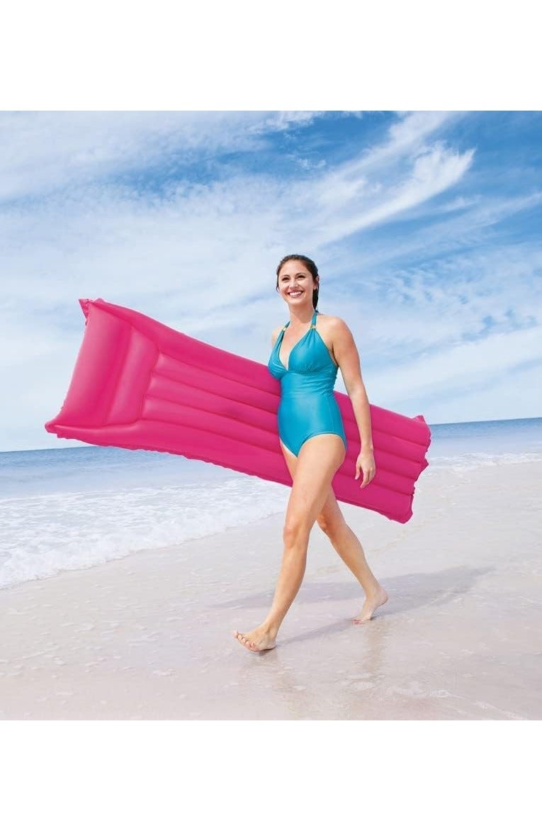 Bestway 1.83m Inflatable Swimming Raft - Comfortable and Relaxing Design for Floating on Water, Made from Reinforced PVC - Eye-Catching Color, Perfect for Fun Summer Times - Swimming Accessories - Water Float - Water Toys - Swimming Tools - Water Mat. - Image 3