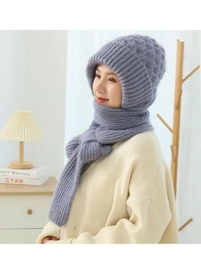 TickTrove Women’s 2-in-1 Integrated Hat & Scarf Multicolour - Image 5