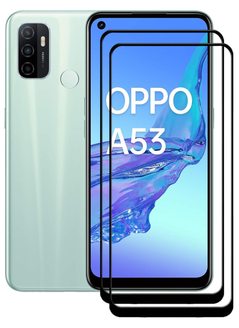 ACLIX 2 Pieces Antistatic ESD Dustproof Premium Quality High Definition Tempered Glass Screen Protector Designed For Oppo A53 - Image 1