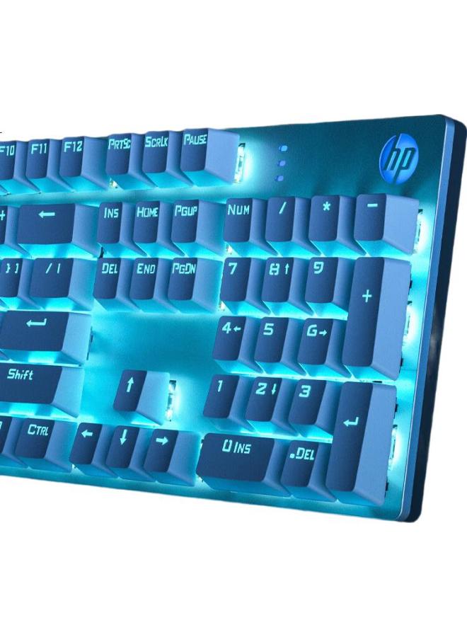 HP Hp Gk400F Mechanical Keyboard For Office, Gaming, Wired, For Desktops And Laptops, Silver With Red Switches - Image 3