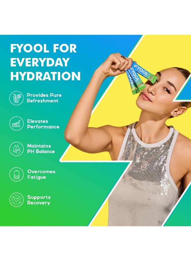 Fyool Hydration Electrolyte Powder Combo | Lemon, Watermelon & Mango Passion Fruit |  Electrolytes + Vitamins & Minerals | Zero Sugar & Calories | Energy Boost | Gluten-Free | Pack of 2 - Image 4