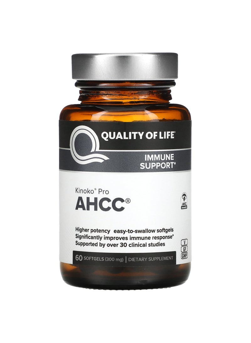 Kinoko Pro AHCC, 300 mg, 60 Softgels