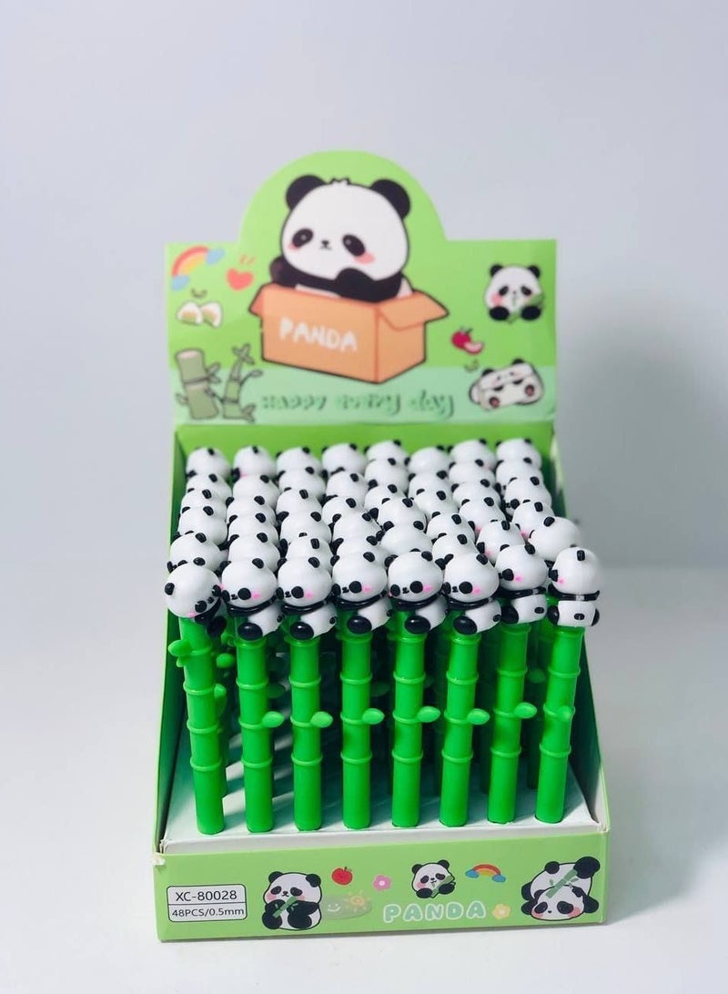 Generic Panda Tree Gel Pen Stand with Stand Cap: 48 Pens  - Image 2