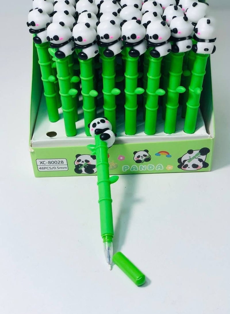 Generic Panda Tree Gel Pen Stand with Stand Cap: 48 Pens  - Image 3