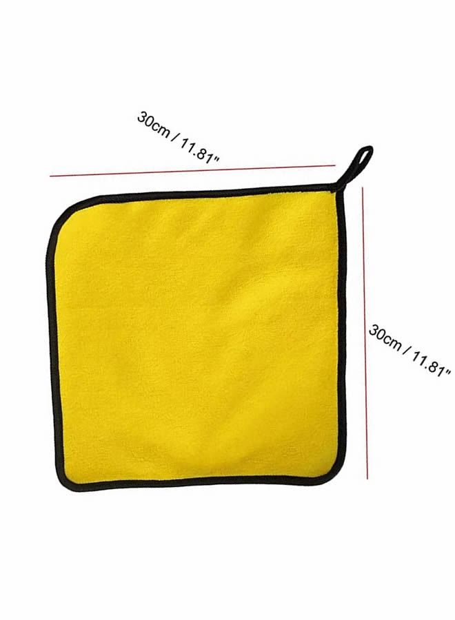 3 Piece Car Soft Microfiber Absorbent Wash Cleaning Polish Cloth Small 30 x 30 cm - Image 5