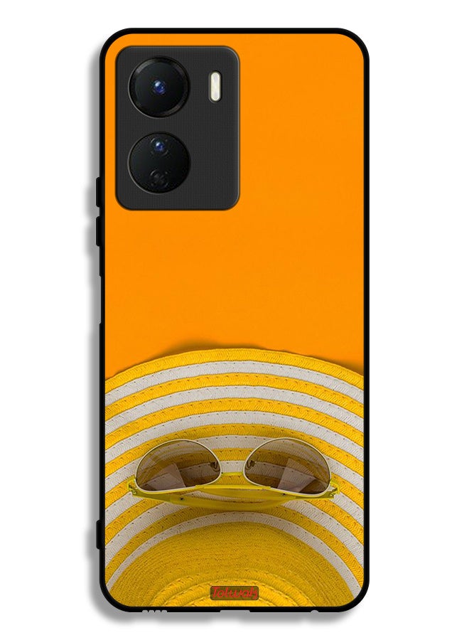 Tolwak Vivo Y16 Protective Case Cover Glasses Hat - Image 1