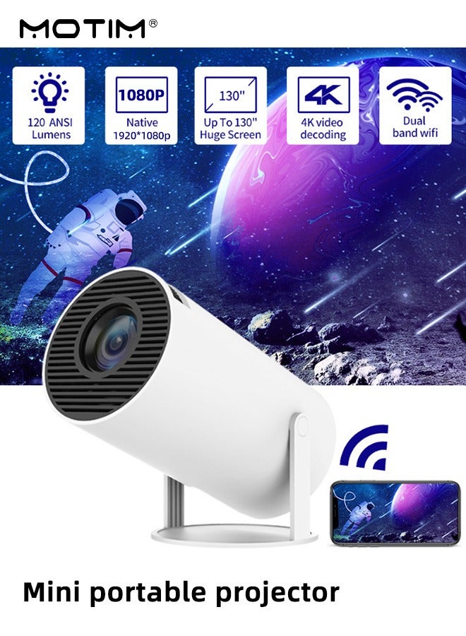 Motim Projector Android HY300 PRO, Portable HD Home Video Projector, Automatic Keystone Correction, 4K/ 200 ANSI Smart Projector with 2.4/5G - Image 2