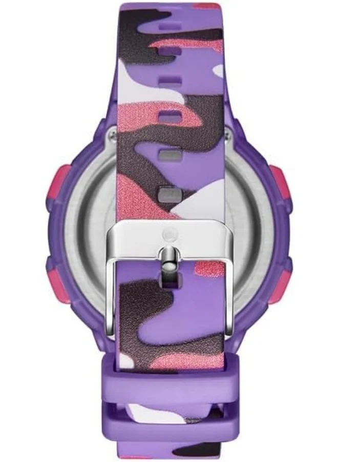 ASTRO Astro Kids Watch, Digital Display and Polyurethane Strap - A23915-PPVV, Purple Camo