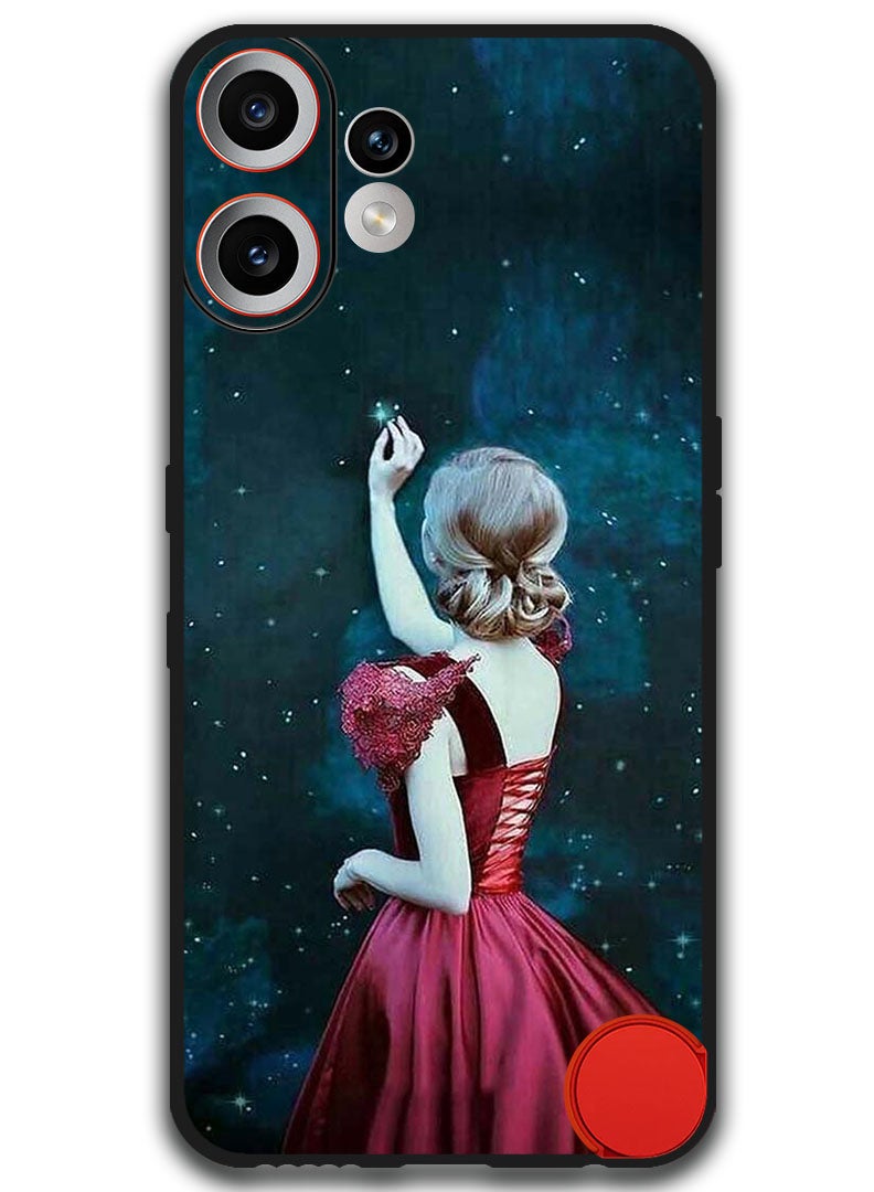 Theodor Case Compatible with Nothing CMF Phone 2 Pro 6.77 Inch Protection Shockproof Bumper Cover Girl Touching Star - Image 1