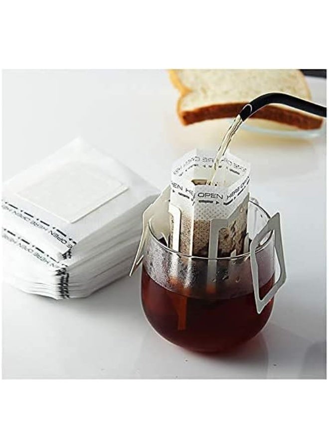 50 Pcs Disposable Drip Coffee Filter Bags with Hanging Ear Design – Portable & Eco-Friendly Coffee Paper Filters - Image 4