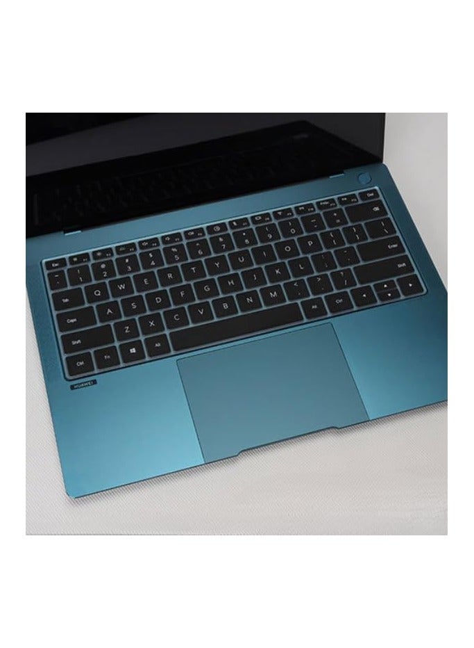 عام حماية لوحة المفاتيح المكونة من 4 قطع متوافقة مع Huawei MateBook X Pro 2024 14.2 بوصة، غطاء سيليكون TPU لوحة مفاتيح الكمبيوتر المحمول. - Image 1