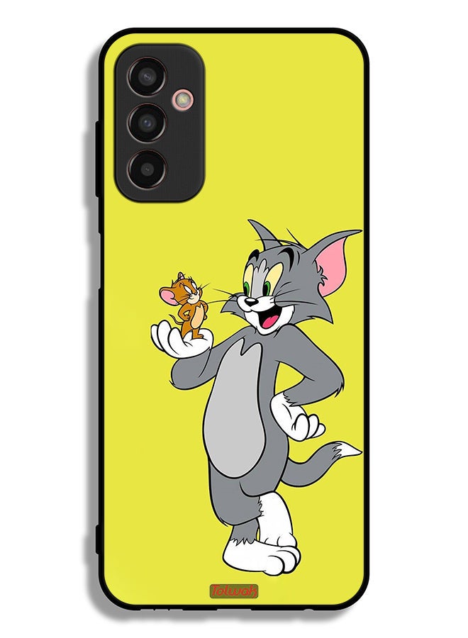 Tolwak Samsung Galaxy M13 Protective Case Cover Tom And Jerry - Image 2