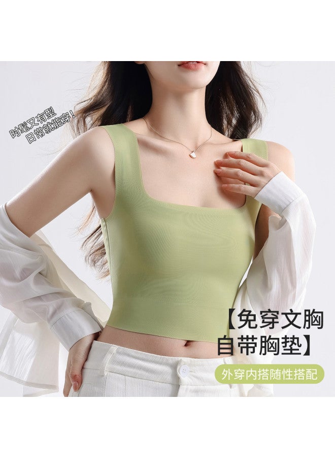 MIIOW Gathered Padded Camisole Top For Women, Layering Or Outer Wear - Image 2