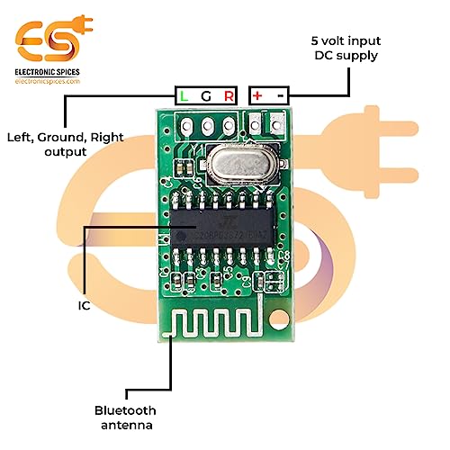 Electronicspices Electronic Spices Kcx Bt002 Bluetooth 4.2 Wireless Stereo Audio Receiver Circuit Module Pack of 1pcs - Image 4