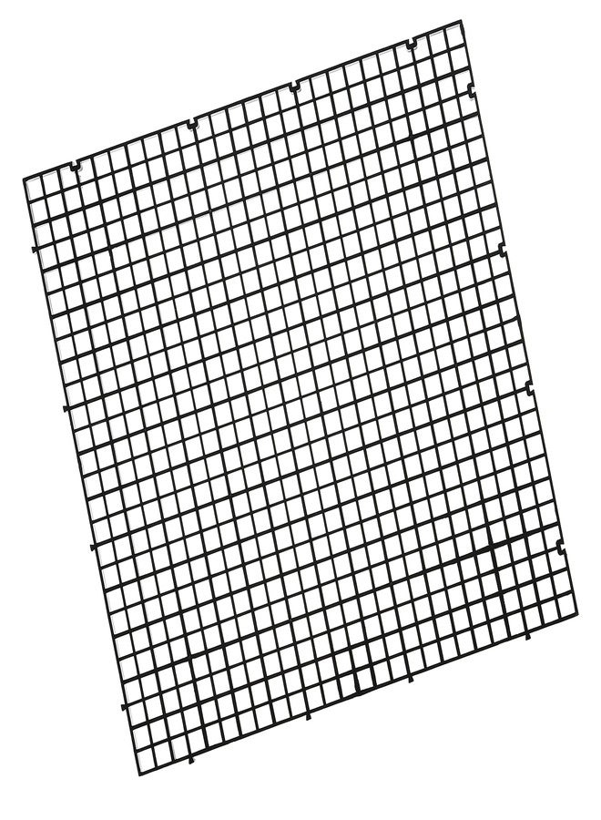 ALEGI 12 Pcs Aquarium Fish Tank Divider Plastic Egg Crate Aquarium Filter Bottom Tray Grid Isolation Board Partition Net Pane Separator (L 12pcs Black) - Image 2