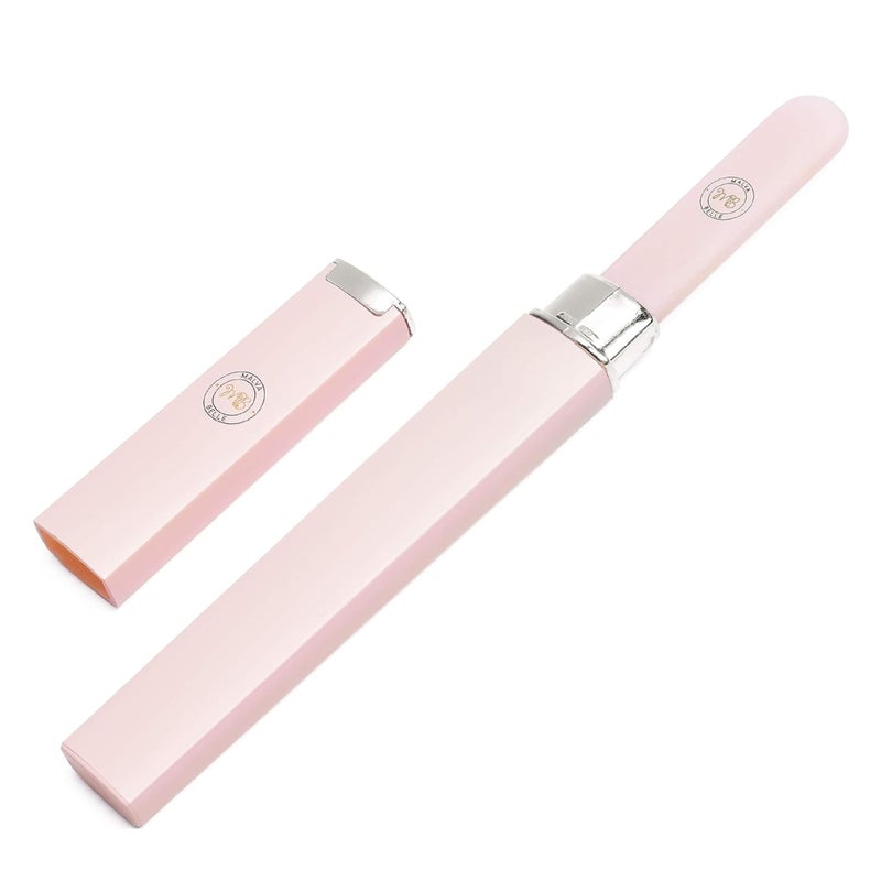 Malva Belle Best Crystal Glass Nail File for Women - File & Travel Case Set - Heavy Duty for Natural Nails, Gel - Professional Nail Shaper â€“ Nail Care Essentials - Pastel Pink 2mm - Image 1