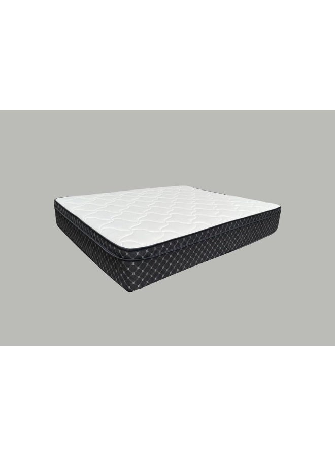 مرتبة هومجيني بحدود سوداء من الينابيع الجيبية الفاخرة مع رغوة ناعمة بحجم كوين (160 سم × 200 سم)