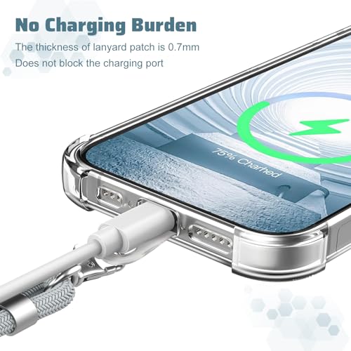 Meliya Phone Lanyard for Phone Case Adjustable Phone Strap Set for All Phone Case Universal Phone Neck Strap and Wrist Strap for Phone, Not Includes Phone Case(Grey) - Image 4