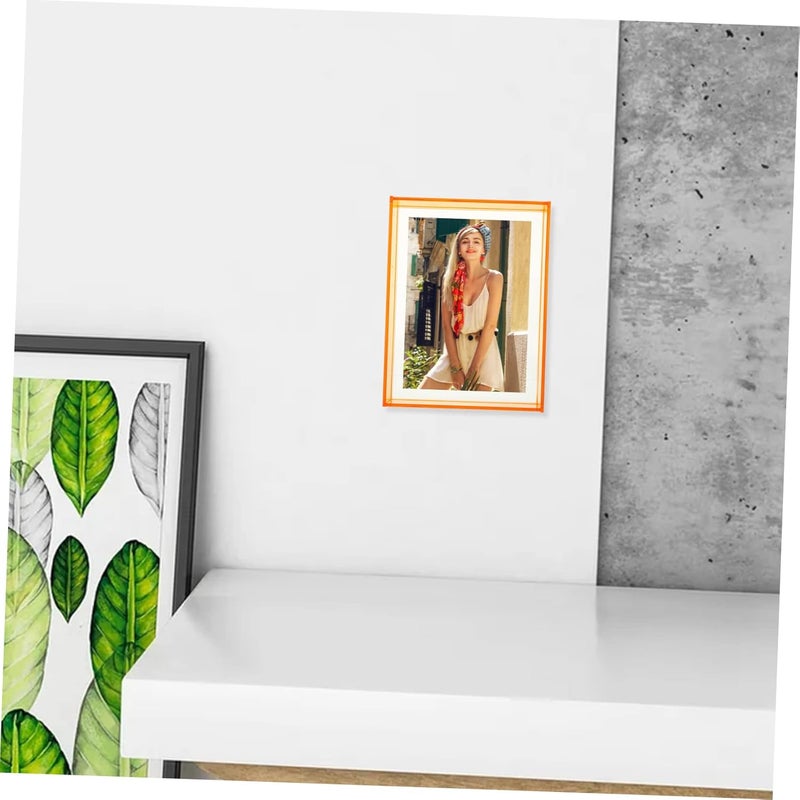 klarako 2pcs Transparent Panel Holder Display Household Hanging Mount Poster Floating Double Award Photos Freestanding Picture Clear Bedroom Frame Home Acrylic Artwork Family Multi-use - Image 5